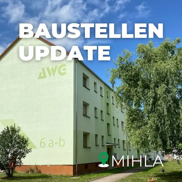 Baustellen-Update eines renovierten Wohnblocks in Mihla